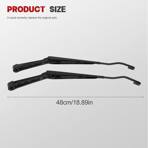 2Pcs Front Windshield Wiper Arm Set Fit for S10 1994-2004 Driver Side & Passenger Side W0182-V316273 in Kuwait