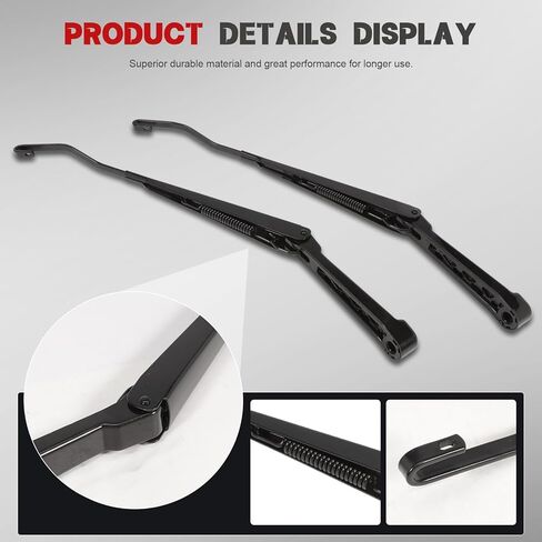 2Pcs Front Windshield Wiper Arm Set Fit for S10 1994-2004 Driver Side & Passenger Side W0182-V316273 in Kuwait