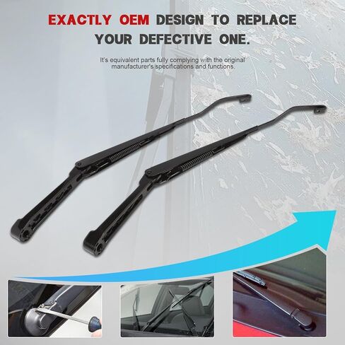 2Pcs Front Windshield Wiper Arm Set Fit for S10 1994-2004 Driver Side & Passenger Side W0182-V316273 in Kuwait