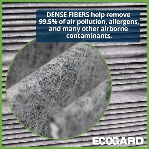 ECOGARD XC10219C Premium Cabin Air Filter with Activated Carbon Fits 2015-2024 Nissan Murano, 2013-2018 Altima, 2013-2020 Pathfinder, 2014-2020 INFINITI QX60, 2016-2023 Nissan Maxima in Saudi Arabia