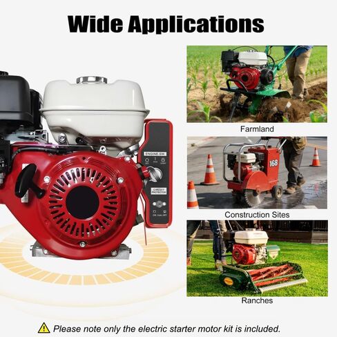 Electric Starter Motor Kit for Honda GX200 6.5HP GX160 5.5HP Engines with Solenoid, Flywheel, Ring Gear, Key Switch, Charging Coil, Mounting Bolts in Saudi Arabia
