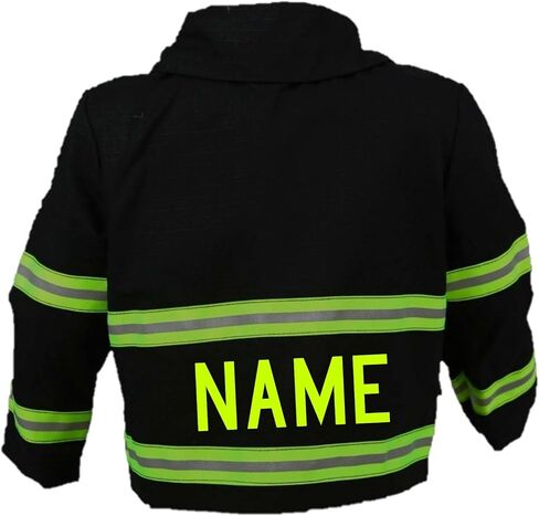 Firefighter Original Personalized Black 3-Piece Baby Outfit in Kuwait