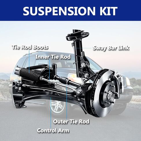وصلات شريط Sway K90716 K90717، مجموعة وصلة نهاية قضيب التثبيت الخلفي متوافقة مع Honda Pilot 2003-2008، و2001-2006 Acura MDX in Saudi Arabia
