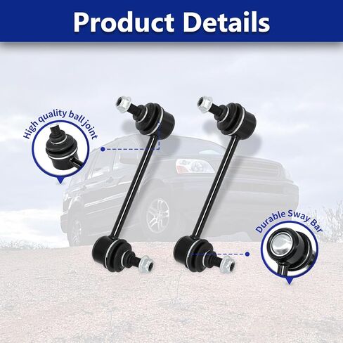 وصلات شريط Sway K90716 K90717، مجموعة وصلة نهاية قضيب التثبيت الخلفي متوافقة مع Honda Pilot 2003-2008، و2001-2006 Acura MDX in Saudi Arabia