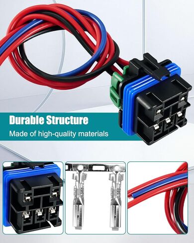 Weatherproof Relay Connector with 12" Leads Fit for Cars Motorcycles Boats 280 Type Connector, Replace H84708001 in Kuwait