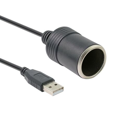 USB to 12V DC Adapter - USB A Male to Car Cigarette Lighter Socket Female Power Converter (Max Output 12V 0.8A) in Saudi Arabia