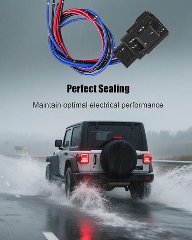 6 Pin Tail Light Connector Harness Fit for Jeep Wrangler 2007-2017, Rear Tail Lamps Pigtails Plug Replace 55077890AC 55077890AD 55077890AE in Saudi Arabia