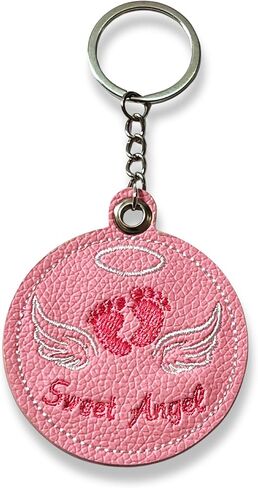 Sweet Angel المطرزة Guardian Angel Keychain Mini Angel Wing Charm للمحفظة أو السيارة هدية مسيحية لها هدية تذكارية وحماية in Kuwait