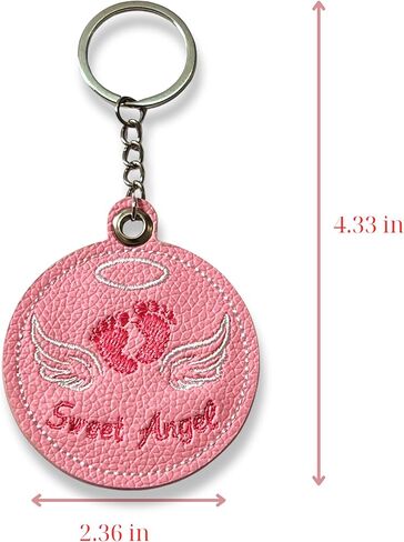 Sweet Angel المطرزة Guardian Angel Keychain Mini Angel Wing Charm للمحفظة أو السيارة هدية مسيحية لها هدية تذكارية وحماية in Kuwait