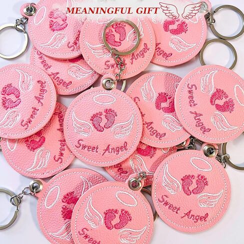 Sweet Angel المطرزة Guardian Angel Keychain Mini Angel Wing Charm للمحفظة أو السيارة هدية مسيحية لها هدية تذكارية وحماية in Kuwait