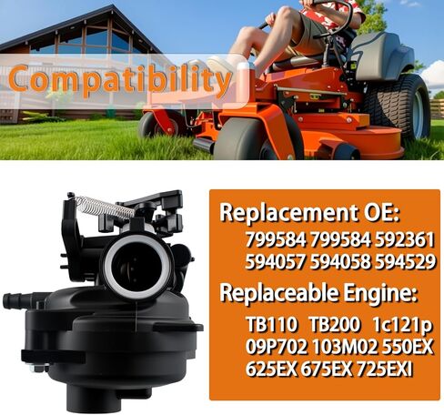 247.377051 Carburetor Fit for Craftsman 247.372370 247.377000 247.377050 247.377441 247.379990 247.37030 247.374710 22"Lawn Mower w/725 163cc 7.25hp Engine in Kuwait