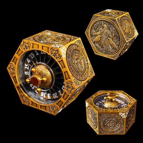 D20 Compass Spinner Dice - Flying Dragon Creative Random Rollerball D20 Compasses Polyhedral Dungeons and Dragons Dice in Saudi Arabia