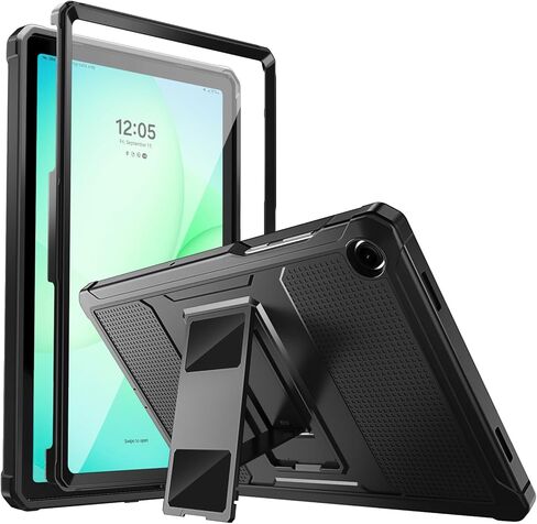 حافظة MoKo تناسب Galaxy Tab A9 Plus 11 بوصة 2023 (SM-X210/X216/X218)، غطاء خلفي متين مقاوم للصدمات لكامل الجسم وواقي شاشة مدمج يناسب Galaxy Tab A9+ 11 بوصة 2023، أسود in Saudi Arabia