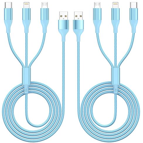 iPhone Charger 6ft 3Pack Lightning Cable Nylon Braided Premium USB Fast Charging Cord MFi Certified for Apple 14 13 12 11 SE XS PRO Max XR X S 8 7 6 5 Plus in Saudi Arabia