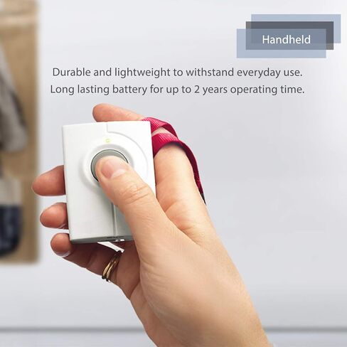 تنبيه إشعار بالضغط على زر Bellman & Symfon - جهاز استقبال النداء مع الاهتزاز - نظام تنبيه الصم بالمنزل الذكي جهاز إنذار لضعاف السمع - جرس باب لاسلكي للسلامة المنزلية / زر مقدم الرعاية المحمول in Kuwait