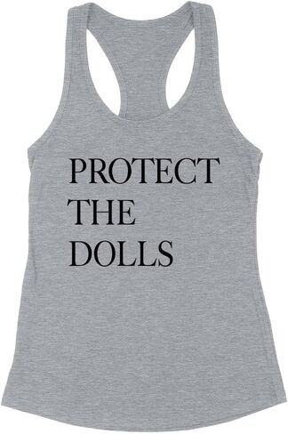 Protect The Dolls Tank Top Fitted Racerback Women's in Saudi Arabia