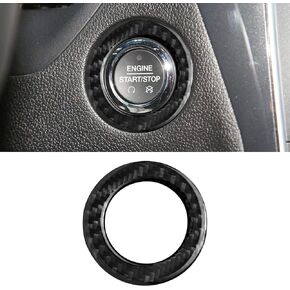 YAMUDA Compatible with Real Soft Carbon Fiber One Click Start Button Outer Ring 1-Pack Covers Kit for Ford Explorer 2013-2019 Black Interior Trim in Kuwait