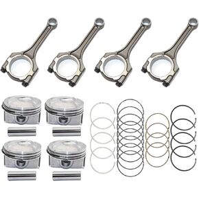 Connecting Rod & Pistons & Rings Kit Compatible For Hyunda/Kia Accent Rio 1.6L DOHC 12-16 G4FD G4FC 23510-2B010 23041-2B600 23041-2B610 in Kuwait