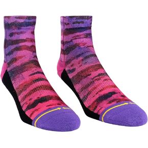 MERGE4 Purple Water Color Quarter Crew Socks for Men and Women in Kuwait