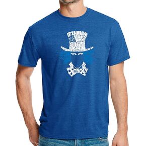 LA POP ART Men's Premium Blend Word Art T-Shirt - The Mad Hatter in Kuwait