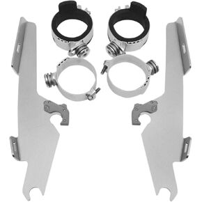 Memphis Shades Trigger-Lock Mounting Kit (Polished/Batwing Fairing) Compatible with 04-09 Yamaha XVS11A in Kuwait