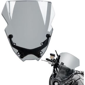 Motorcycle Windshield Deflector with Bracket Double Bubble Windscreen Fit for MT-09 MT09 SP 2021 2022 2023 Wind Shield Screen Visor Flyscreen, Smoke in Kuwait