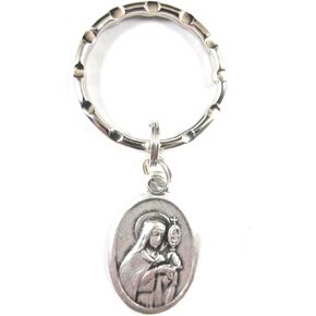 VPP St Clare of Assisi Medal Italy Key Ring Gift Box Prayer Card in Saudi Arabia