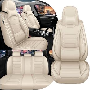 غطاء مقعد السيارة مجموعة كاملة لأغطية مقاعد ميتسوبيشي أوتلاندر 2003-2025، أغطية مقاعد جلدية نابا مقاومة للماء للسيارات، متوافقة مع الوسائد الهوائية، أغطية مقاعد السيارات العالمية (الصف الأمامي القياسي / أسود أحمر) in Kuwait