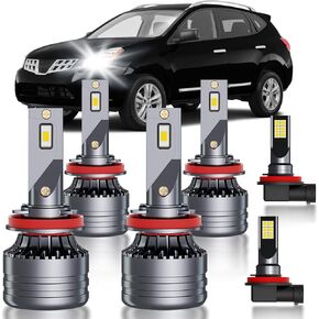 يناسب مجموعة مصابيح الضباب متعددة الشعاع 2015-2022 من Nissan Rogue، 6 قطع بيضاء فائقة السطوع متعددة الشعاع وحزمة مصابيح الضباب، التوصيل والتشغيل in Kuwait