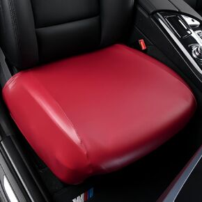غطاء مقعد السيارة من جلد البولي يوريثان، واقي وسادة مقعد السيارة ملتف بالكامل، واقي غطاء مقعد السيارة الأمامي مضاد للانزلاق، ملحقات داخلية عالمية للسيارات لشاحنة الدفع الرباعي (أحمر خمري) in Kuwait