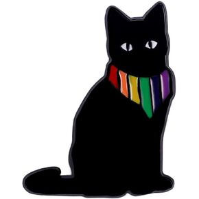 LGBT Rainbow Flag Goose Enamel Pin Badge Cute Animals Frog Cat with Rainbow Flag Gay Pride Brooches Pin Jewelry for Clothing Backpack Hat Decoration in Kuwait