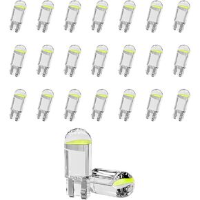 30PCS 194 Car LED Light Bulbs, Super Bright 0.36W 12V T10 6000K Interior Lights, 168 2825 W5W Wedge COB LED Bulbs, Universal for Dashboard, Car Dome Map Door Courtesy License Plate Light (White) in Kuwait
