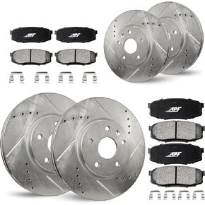 For Cadillac DeVille (00-05) Full Brake Kit F&R Rotors+Pads in Kuwait