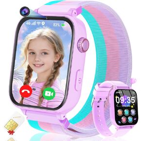MOKAST Kids Smart Watch Toys for Boys Girls – Children Watch for Kids 4-12 Years Touch Screen Watches with 15 Games Video Camera Music Player Alarm School Mode Education Birthday Gifts (4G Pink) in Kuwait