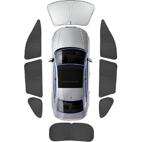 Car Side Window Cover Sun Shade Windshield Compatible with RAV4 2019-2025 Accessories Car Side Full Windows Sunshade Kit for Privacy Protection Napping Camping Sun Blockers Visor Cool Foldable 8PCS in Kuwait