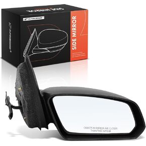 A-Premium Passenger Side Power Door Mirror - Compatible with Saturn Ion 2003 2004 2005 2006 2007 Sedan - Non-Heated Non-Folding Black Outside Rear View Mirror in Kuwait
