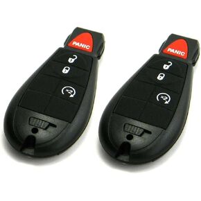 Pair of OEM Electronic Keyless Entry Remote Fobs FOBIK Compatible with Dodge (FCC ID: IYZ-C01C) in Kuwait