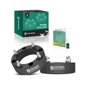 YHTAUTO 4x156mm Wheel Spacers 2 inch Fits Polaris Models: Ranger, Ranger Crew, Ranger Crew XP, RZR, Forged Tire Spacers 2 inch with M12x1.5 Studs 131mm Center Bore, Not Hubcentric, 2PCS, Black in Kuwait