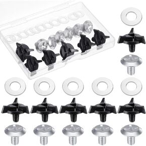 12 Pcs Helmet Visor Screws, Motorcycle Helmet Screws, Helmets Screw Replacement Kit with 6 Pcs Rubber Washers for Dirt Bike & Motocross Helmets in Kuwait