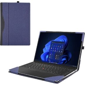 حافظة كمبيوتر محمول فقط لجهاز Lenovo ThinkPad E14 Gen5/Gen6/Gen7 14 بوصة [غير متوافقة مع أي طراز آخر] حافظة كمبيوتر محمول قابلة للفصل من جلد البولي يوريثان 2 في 1 (أسود) in Kuwait