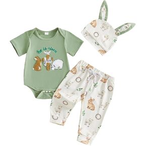 DuAnyozu Little Brother Newborn Outfit Cousin Babies Pant Set Short Sleeve Crewneck Romper Little Cousin Matching Outfits in Kuwait