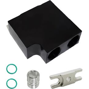 Thermal Bypass Valve Kit for 2019-2024 Ram 6.7L Cummins Diesel Engines - Fits 68RFE & AS69RC Transmissions - Aluminum Cooler Bypass with Billet Filter Coupler - Black in Kuwait