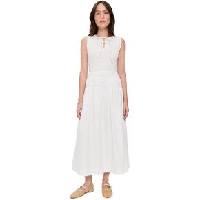 MOON RIVER Women's Smocked Shirred Midi Dress in Kuwait