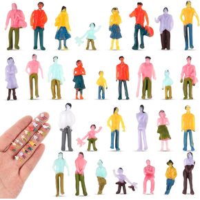 Namalu 100 Pcs Mini People Figurines 1: 150 Scale Architectural Painted Tiny Model Sitting and Standing Plastic People Assorted Poses Model Trains for Miniature Scenes in Kuwait
