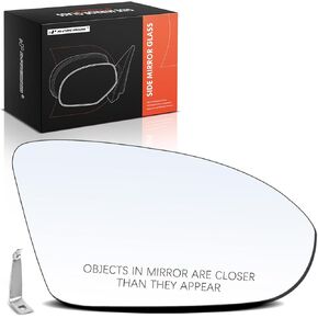A-Premium Right Passenger Side Heated Mirror Glass with Backing Plate - Compatible with Chevrolet Cruze 2016 2017 2018 2019 - Exterior Side View Convex Mirror in Kuwait