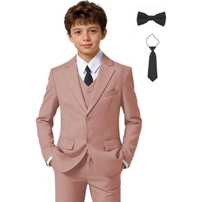 بدلات للأولاد ملابس حامل خاتم الزواج للأطفال ملابس عيد الفصح وحفلات التخرج الرسمية بدلة سهرة مع ربطة عنق وربطة عنق in Kuwait
