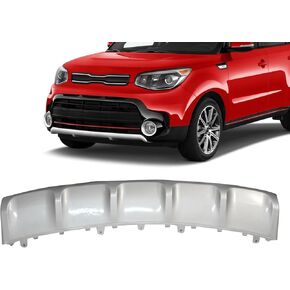لوحة انزلاقية للمصد الأمامي متوافقة مع Kia Soul 2017 2018 2019 لوحة لوحة انزلاقية للمصد الأمامي السفلي باللون الفضي 86565B2500 in Kuwait