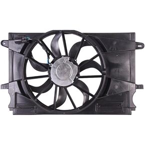 HEADLIGHTSDEPOT Radiator And Condenser Fan Assembly With One Big Fan Compatible With Chevrolet Cruze 2016 in Kuwait