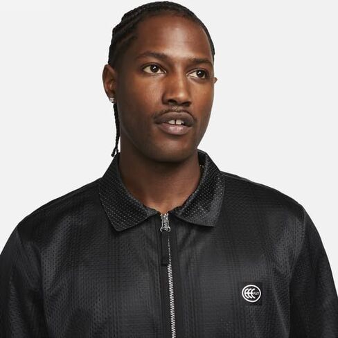 قميص Kevin Durant للرجال من Nike بسحاب كامل وأكمام قصيرة لكرة السلة، لون أسود، مقاس XL in Saudi Arabia