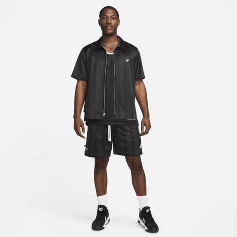 قميص Kevin Durant للرجال من Nike بسحاب كامل وأكمام قصيرة لكرة السلة، لون أسود، مقاس XL in Saudi Arabia